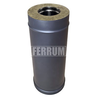 картинка Сендвич 0,5м (430/0,8мм + нерж./ эмаль /600гр. черная) d 115х200 от магазина Сантехстрой