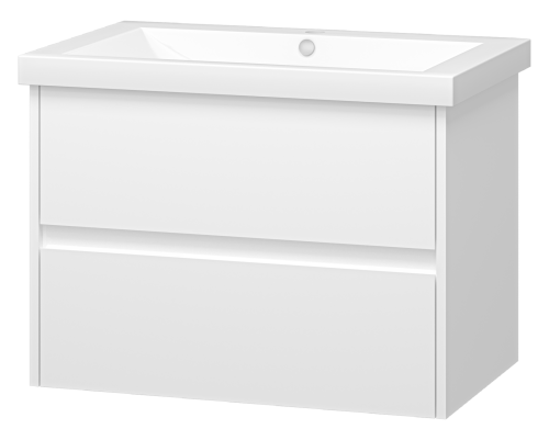 картинка Тумба с раковиной Алиса 75 подвесная + раковина Misty Алиса 75 от магазина Сантехстрой