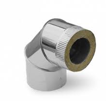 картинка Сендвич-колено 90* (430/0,5мм+нерж) d150х210 Феррум от магазина Сантехстрой