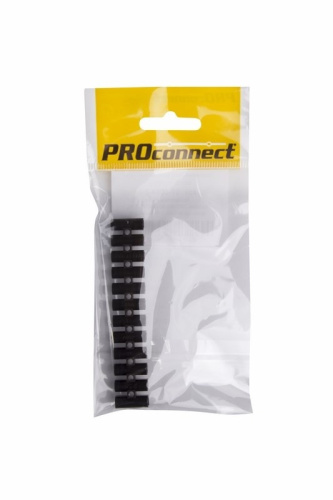 картинка Колодка клеммная КВ-4 PROconnect,  3А,  4 мм²,  PP (полипропилен),  черная,  индивидуальная упаковка,  1 шт. от магазина Сантехстрой