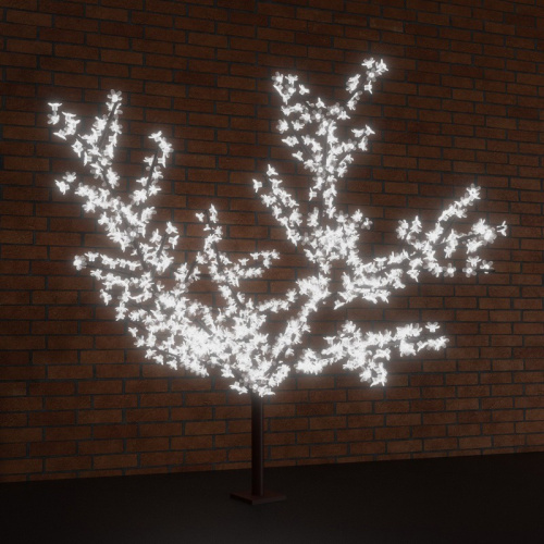 картинка Светодиодное дерево Сакура,  высота 1,5м,  диаметр кроны 1,8м,  белые светодиоды,  IP 65, понижающий трансформатор в комплекте NEON-NIGHT от магазина Сантехстрой