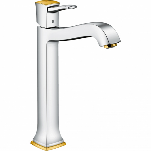 фотография смеситель для раковины hansgrohe 31303090 золото