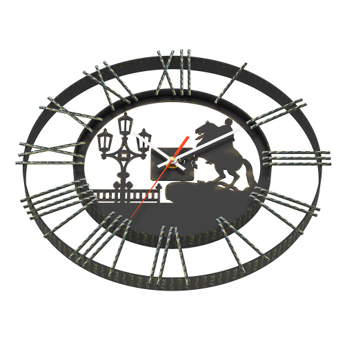 картинка Часы кованные Везувий "Санкт-Петербург" от магазина Сантехстрой