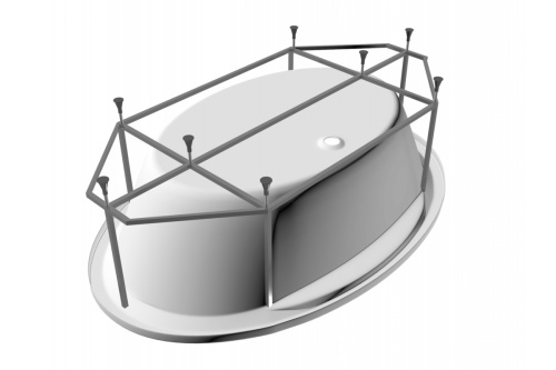 картинка Каркас для ванны сварной Vayer OPAL Гл000007023, 180x120 от магазина Сантехстрой