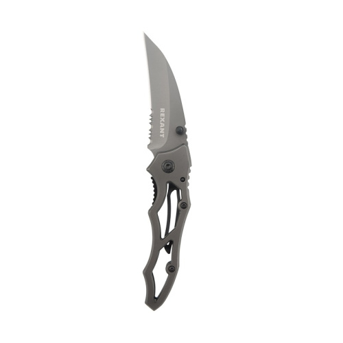картинка Нож складной Коготь полуавтоматический Titanium REXANT от магазина Сантехстрой