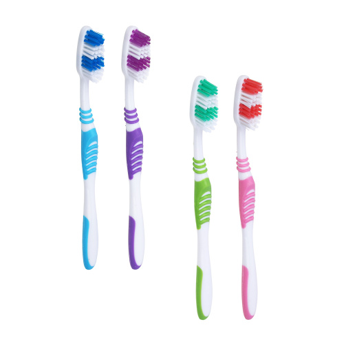картинка PROWAY Зубная щетка 1+1 с тонкой щетиной, пластик, резина, средняя жесткость, индекс5, степень 6<G<9 от магазина Сантехстрой