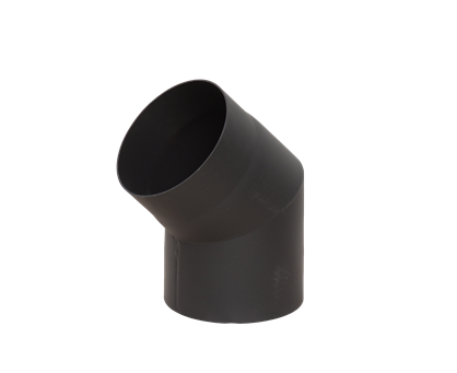 картинка Отвод LAVA (конструкционная сталь 2мм, черный) 45* Д150 от магазина Сантехстрой