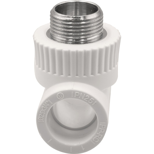 картинка Тройник THERMOLIGHT комбинированный PP-R НР 25х3/4х25 белый (10/80) от магазина Сантехстрой