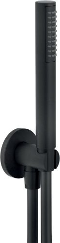 картинка Душевая лейка Nobili Rubinetterie AD146/32BM со шлангом, Velvet black от магазина Сантехстрой