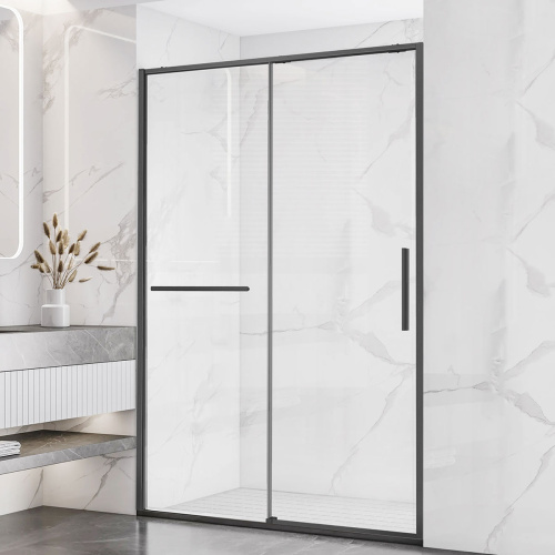 картинка Душевая дверь Slim Soft VDS-1SS130CLGM 1300, вороненая сталь, стекло прозрачное от магазина Сантехстрой