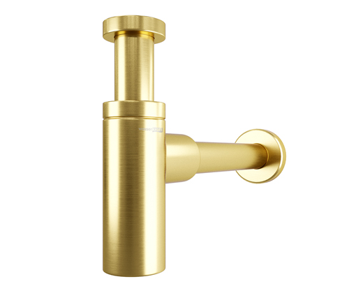 картинка Сифон для раковины WasserKRAFT Aisch A170 Золото матовое от магазина Сантехстрой
