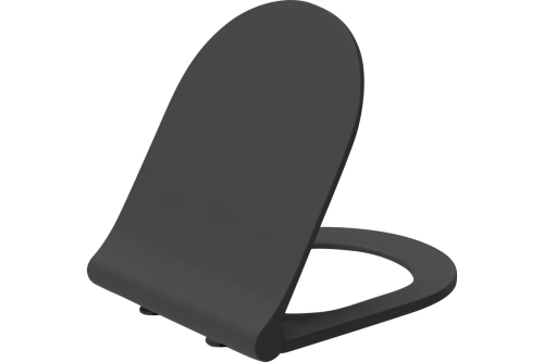 картинка Сиденье для унитаза LOGAN L3W Smartfix, Soft-Close Black 00288929 от магазина Сантехстрой