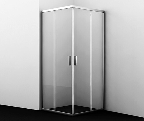картинка Душевой уголок WasserKRAFT Lippe 45S03 90x90 профиль Хром, стекло Прозрачное от магазина Сантехстрой