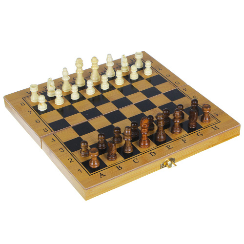 картинка LDGames Набор игр 3 в 1 (шашки, шахматы, нарды), МДФ, 30х30см, 7911 от магазина Сантехстрой