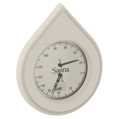 картинка Термогигрометр SAWO 251-THА капля, осина от магазина Сантехстрой