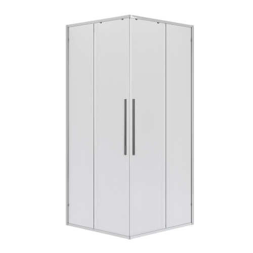 картинка Душевое ограждение Niagara Nova NG-6623-34 (90х90х195) квадрат,двери раздвижные,хром,стекло прозрачное,1 место от магазина Сантехстрой