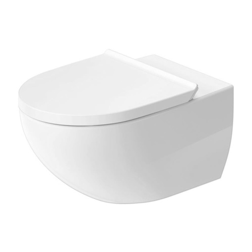 картинка Duravit Architec Комплект: унитаз подв Rimless 575х365 мм, 257209 + сиденье (микролифт) быстросъемное 006969+Durafix, цвет белый (СПЕЦЦЕНА со склада!) от магазина Сантехстрой