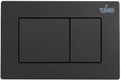 картинка Кнопка смыва TIMO REKO 250x165 matt black (FP-004MB) от магазина Сантехстрой