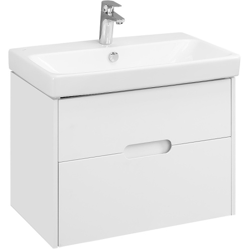 картинка Тумба под раковину Aquaton Оливия 70 подвесная, цвет белый матовый (1A254301OL010) от магазина Сантехстрой