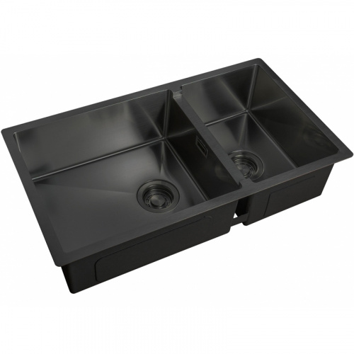 картинка Кухонная мойка ZorG Light Grafit ZL R 780-2-440 GRAFIT Графит от магазина Сантехстрой
