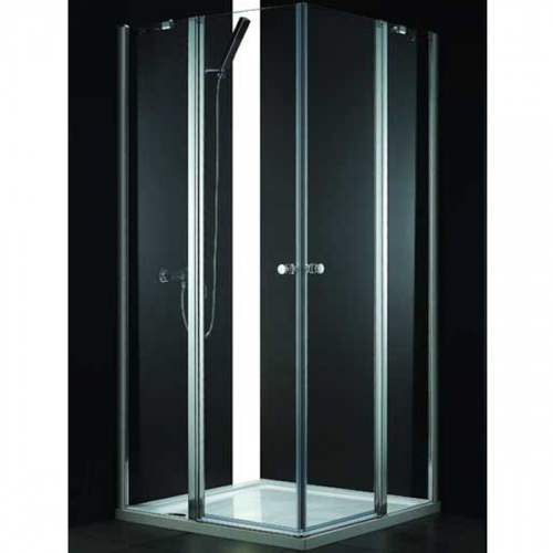 картинка Душевой уголок Cezares Elena A-22 100x100 ELENA-W-A-22-100-C-Cr профиль Хром стекло прозрачное от магазина Сантехстрой