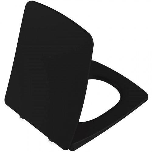 картинка Сиденье для унитаза Vitra Metropole 122-083-009 Черное матовое Микролифт от магазина Сантехстрой