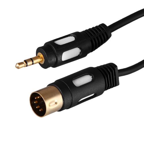картинка Шнур DIN 5 Pin - Stereo 3,5мм,  1,5м (GOLD) REXANT от магазина Сантехстрой