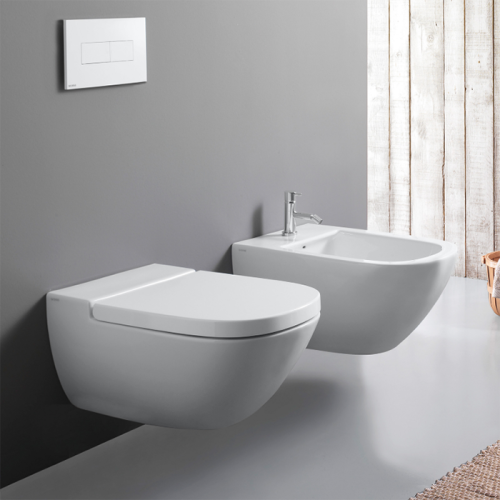 картинка GLOBO Stockholm Унитаз подвесной 51*37см, с системой скрытого крепежа, цвет белый от магазина Сантехстрой