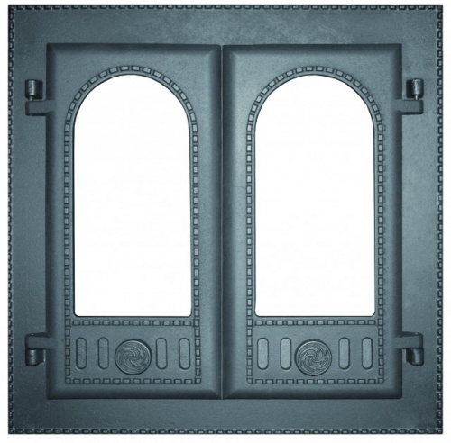 картинка Дверка каминная двухстворчатая крашенная Горница 2 без стекла ДК-8С (500х500) Рубцовск от магазина Сантехстрой