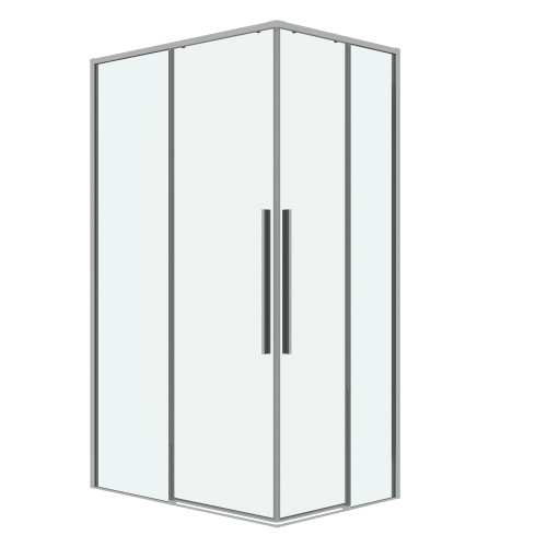 картинка Душевое ограждение Grossman Galaxy 1/2.K33.01.11.10.00-1/2.K33.01.10.10.00 (110х100х195) раздвижная,хром,стекло прозрачное,2 места от магазина Сантехстрой