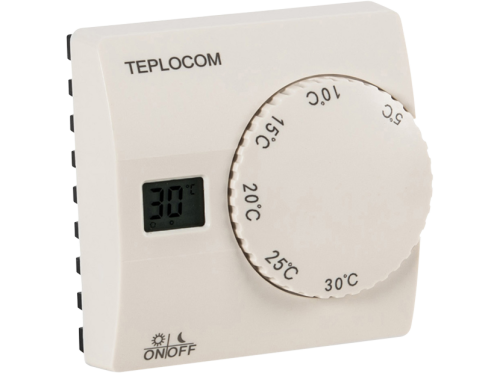 картинка Термостат комнатный Teplocom TS-2AA/8A проводной, реле 250В, 8А от магазина Сантехстрой