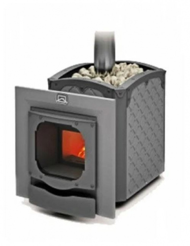 картинка Печь-каменка чугунная Былина 12Ч Панорама (1.2) (без двери БЫЛИНА 16"/обрамления)Теплодар от магазина Сантехстрой