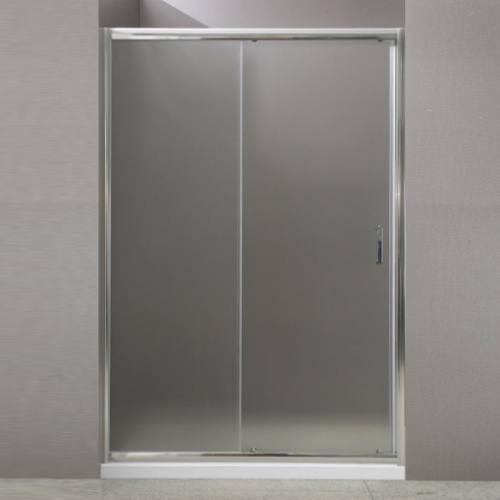 картинка Душевая дверь BelBagno Uno 115 UNO-BF-1-115-P-Cr профиль Хром стекло рифленое Punto от магазина Сантехстрой