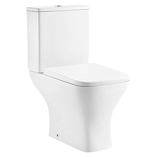 картинка Унитаз-компакт Azario Nigel 385х616х785 напольный, безободковый, с быстросъемным сиденьем микролифт (AZ-55) от магазина Сантехстрой