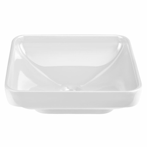 картинка Раковина, Vitra, Water Jewels, ширина, мм-385, глубина, мм-385, высота, мм-140, тип установки-встраиваемый/накладной, отверстия для смесителя-отсутствуют, без перелива, материал-керамика, крепеж для монтажа снизу столешницы-необходимо заказать, цвет-белый от магазина Сантехстрой