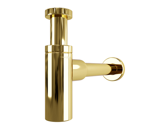 картинка Сифон для раковины WasserKRAFT Sauer A173 Золото глянцевое от магазина Сантехстрой