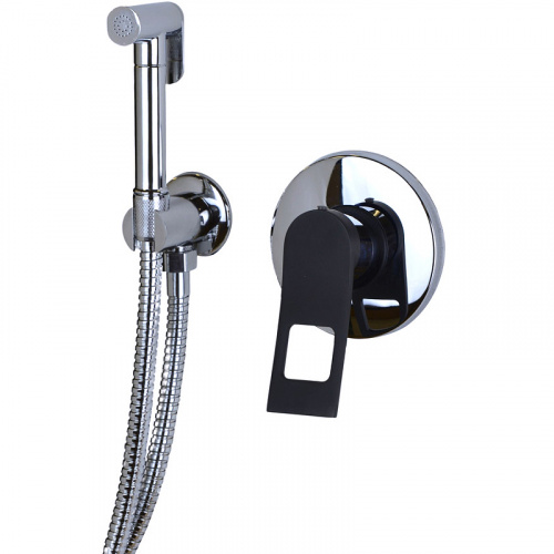 картинка Гигиенический душ со смесителем Bronze de Luxe Element EL28CB Хром Черный от магазина Сантехстрой