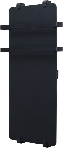 картинка Полотенцесушитель электрический Allen Brau Infinity 140x44 с рейлингом 2.0 и креплением, черный матовый от магазина Сантехстрой