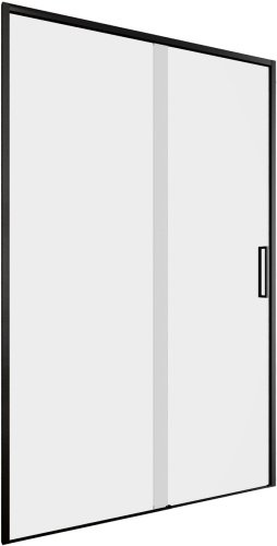 картинка Душевая дверь Aquanet Pleasure Evo 120 AE65-N120-BT профиль черный, прозрачное стекло от магазина Сантехстрой