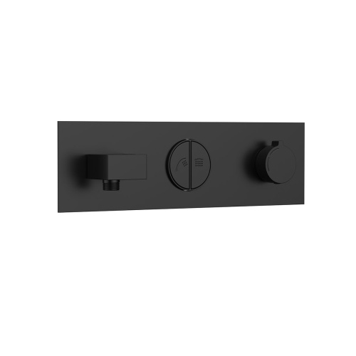 фотография встраиваемый смеситель для душа vscv-422tmb двухфункциональный, термостатический, черный