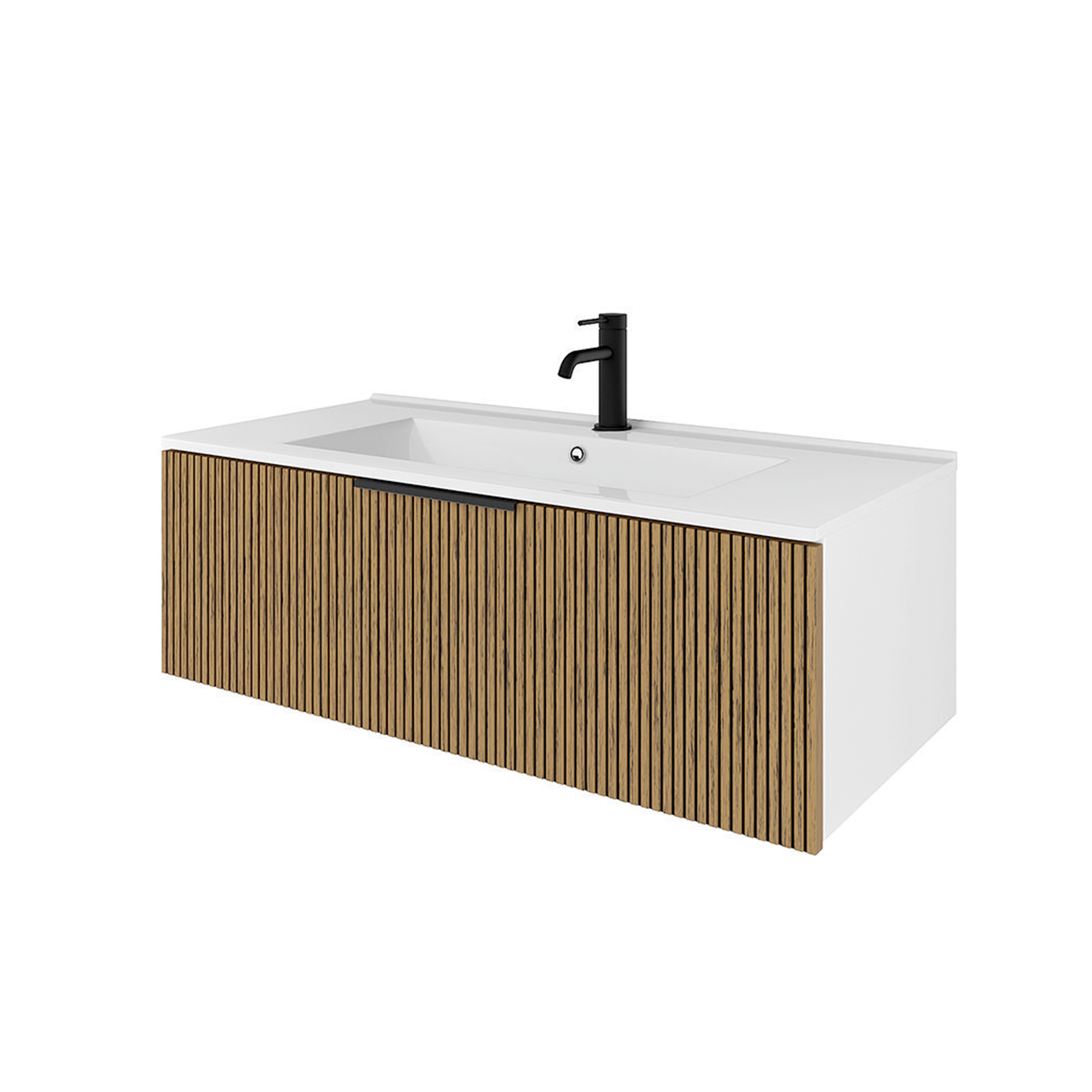 картинка Тумба под раковину/столешницу Кито 100 Белый/Тростник от магазина Сантехстрой