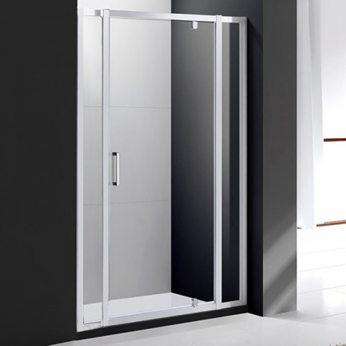 картинка Душевая дверь Cezares Molveno BA-12 130 MOLVENO-BA-12-90+40-C-Cr-IV профиль Хром стекло прозрачное от магазина Сантехстрой