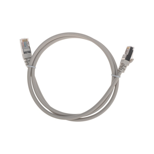 картинка Патч-корд F/UTP,  CAT 5e,  RJ45-RJ45, 26AWG, LSZH,  серый,  1м REXANT от магазина Сантехстрой