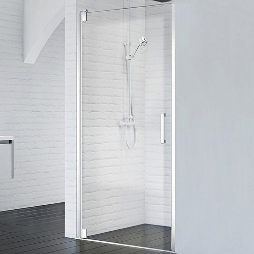 картинка Душевая дверь BelBagno Marmi 80 MARMI-B-1-80-C-Cr профиль Хром стекло прозрачное от магазина Сантехстрой