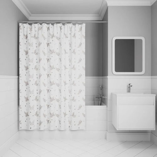 картинка Штора для ванной IDDIS 200x180 см, Полиэстер (BP04P18i11) от магазина Сантехстрой