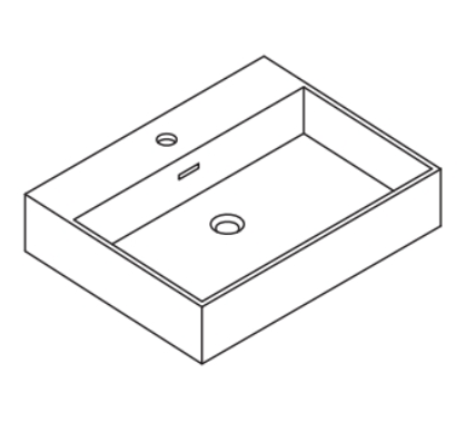 картинка Раковина BMT Mercury 834 741 OBE 010 120х46 белый глянцевый от магазина Сантехстрой