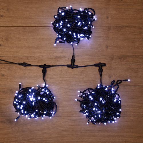 картинка Гирлянда LED ClipLight 24V,  3 нити по 20 м,  свечение с динамикой,  цвет диодов Белый от магазина Сантехстрой