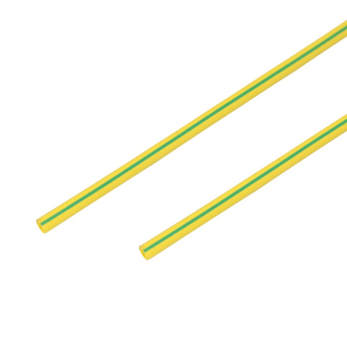картинка Трубка термоусаживаемая ТУТ нг 3,0/1,5мм,  желто-зеленая,  упаковка 50 шт.  по 1м REXANT от магазина Сантехстрой