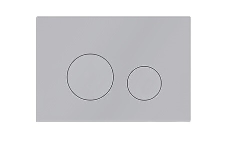 картинка Клавиша смыва, Elsen, E11, с круглыми кнопками, для унитаза, шгв 220*13*150, цвет-хром сатинированный от магазина Сантехстрой