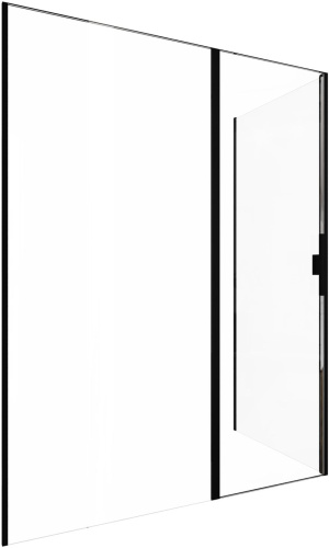 картинка Душевой уголок Allen Brau Priority 160x100 3.31039.BBA + 3.31048.BBA черный браш от магазина Сантехстрой